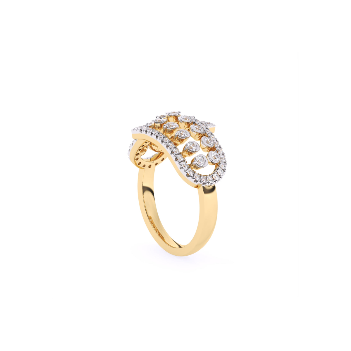 Art Deco Inspired lab Grown Diamond Anniversary Gift Ring